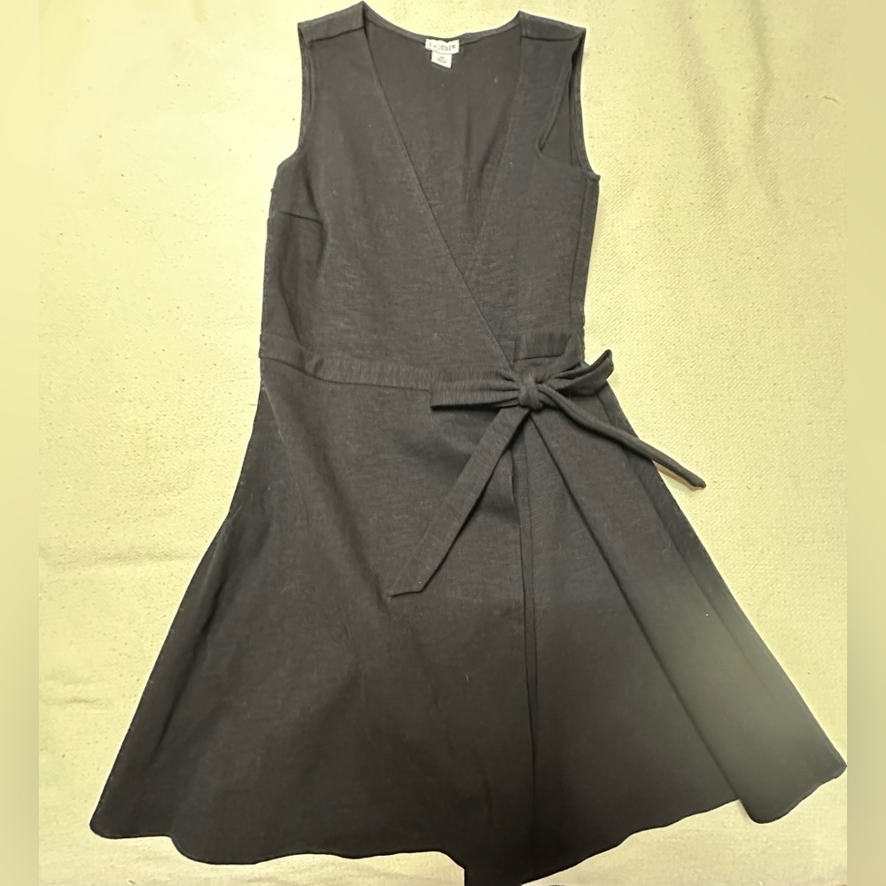 Brand New J Crew Black Wrap Dress